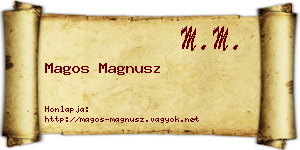 Magos Magnusz névjegykártya