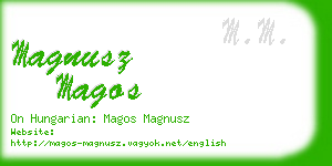 magnusz magos business card